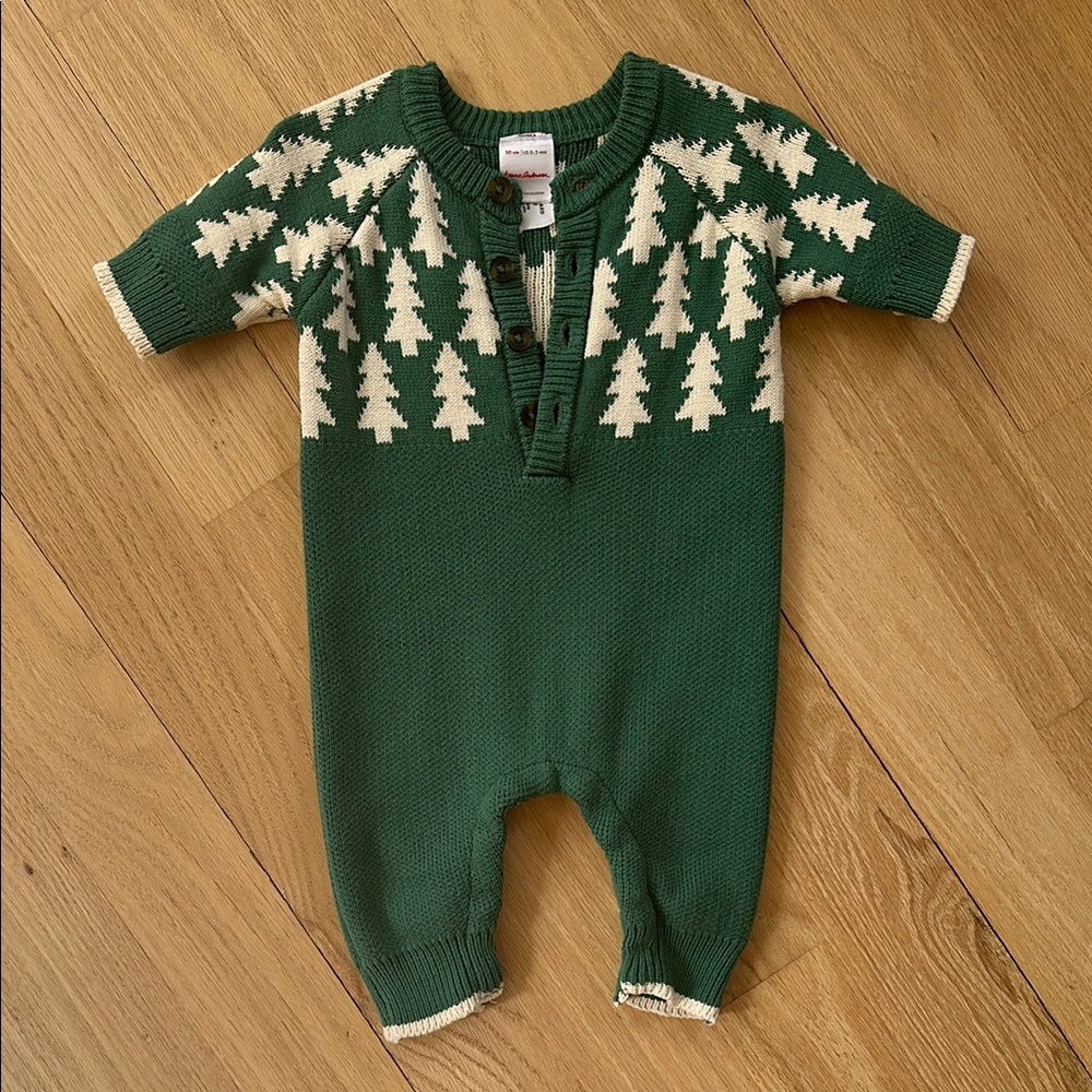 Hanna Andersson baby holiday romper